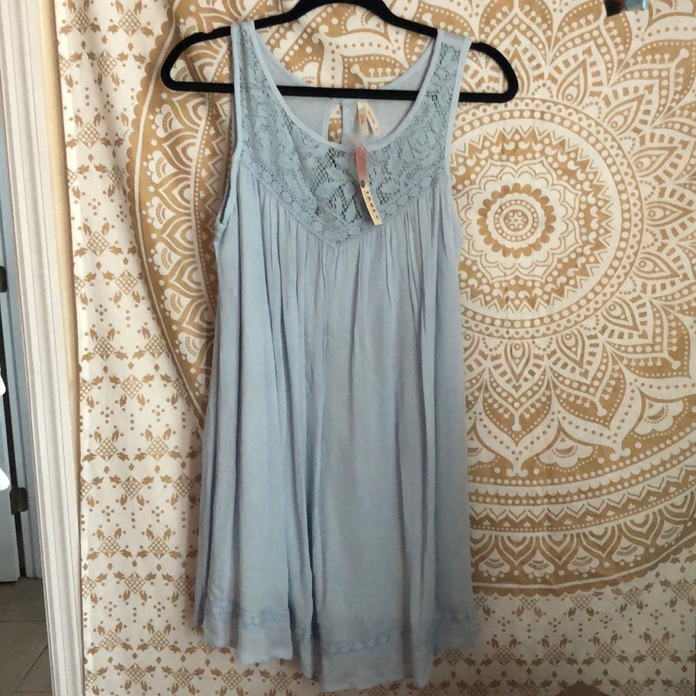 Baby blue dress